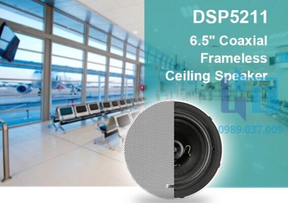 DSP5211C Loa trần đồng trục không bo viền 10W 6 dsp5211 1 ceiling speaker