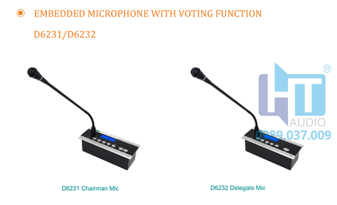D6201 Bộ điều khiển hội nghị số thông minh D6201 Bộ điều khiển hội nghị số thông minh