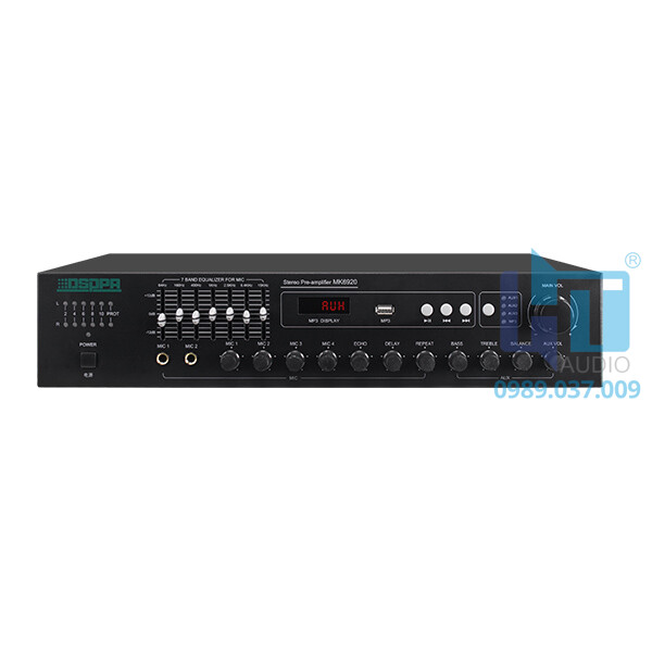 MK6906, Amply mixer stereo chơi nhạc MP3 MK6906, Amply mixer stereo chơi nhạc MP3