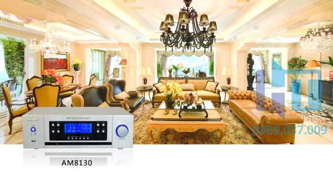 AM8250 12 ZONES 450W HOME CENTRAL AUDIO 5 AUXDIO AM8130