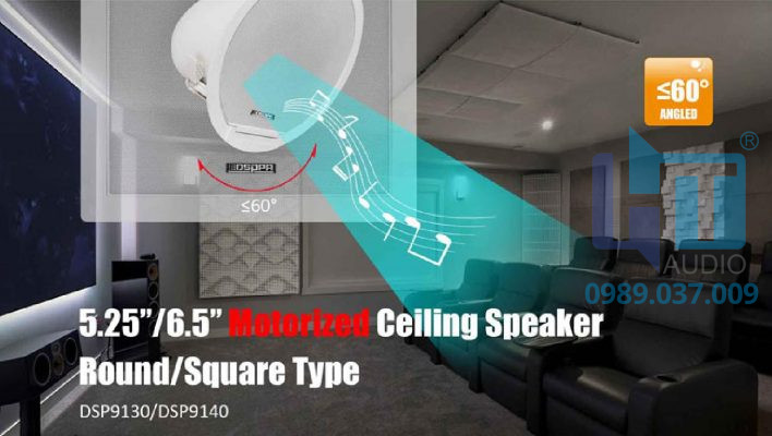 DSP9130 30W Round Motorized In-Ceiling Speakers 5 DSP9130 DSP9140