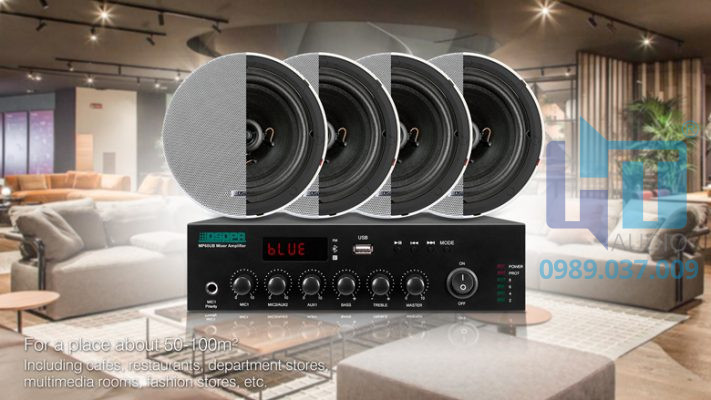MP70UBE Tăng âm kèm trộn số tích hợp USB/FM/Bluetooth 4 MP70UBE